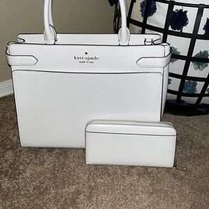 Large Kate Spade bag and matching wallet bundle